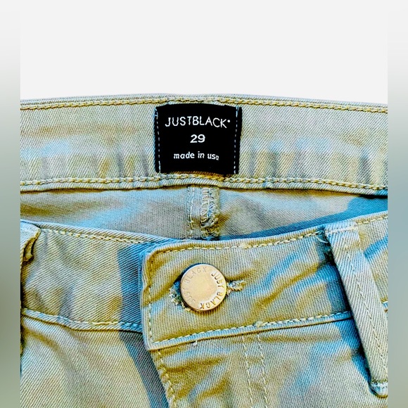 JUST BLACK SLIM STRAIGHT JEANS - Picture 2 of 3